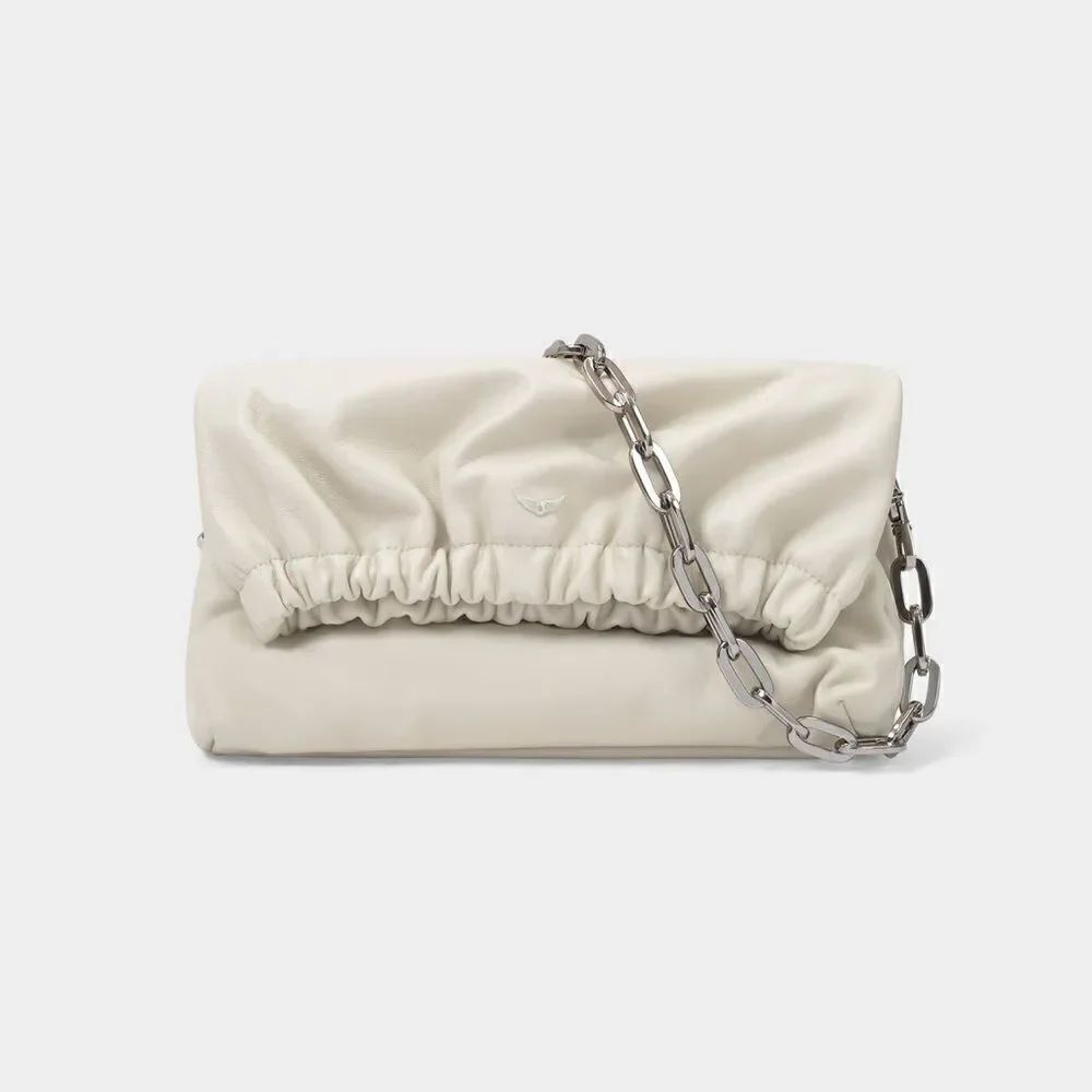 ZADIG & VOLTAIRE Women’s Rockyssime Bag in Ivory Cream Leather
